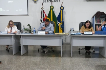 Foto - Sessão ordinária da Câmara Municipal de Echaporã do dia 5 de maio de 2026.