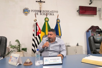 Foto - Sessão ordinária da Câmara Municipal de Echaporã do dia 5 de maio de 2026.