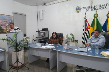 Foto - Sessão ordinária da Câmara Municipal de Echaporã do dia 19 de maio de 2026.