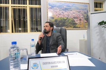 Foto - Sessão ordinária da Câmara Municipal de Echaporã do dia 4 de novembro de 2025.