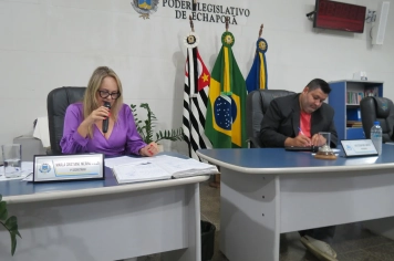 Foto - Sessão ordinária da Câmara Municipal de Echaporã de 18 de novembro de 2025.