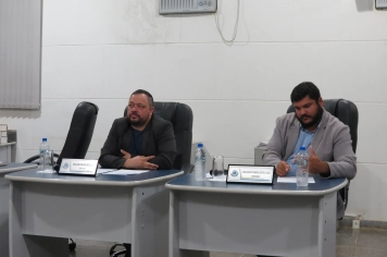 Foto - Sessão ordinária da Câmara Municipal de Echaporã do dia 4 de novembro de 2025.