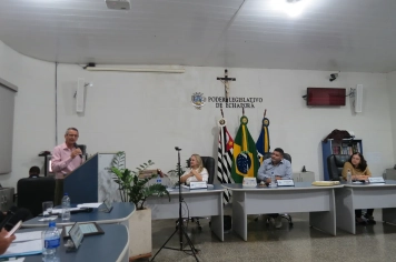 Foto - Sessão ordinária da Câmara Municipal de Echaporã do dia 5 de maio de 2026.