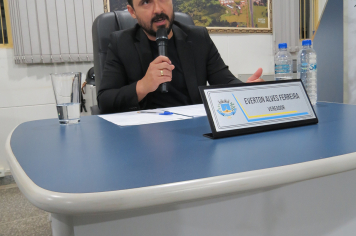 Foto - Sessão ordinária da Câmara Municipal de Echaporã do dia 16 de setembro de 2025.