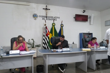 Foto - Sessão ordinária da Câmara Municipal de Echaporã do dia 4 de novembro de 2025.