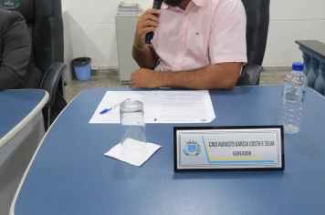 Foto - Sessão ordinária da Câmara Municipal de Echaporã de 17 de março de 2026.