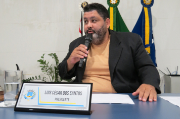 Foto - Sessão ordinária da Câmara Municipal de Echaporã do dia 19 de agosto de 2025.