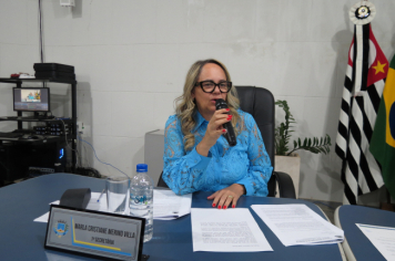 Foto - Sessão ordinária da Câmara Municipal de Echaporã do dia 2 de setembro de 2025.