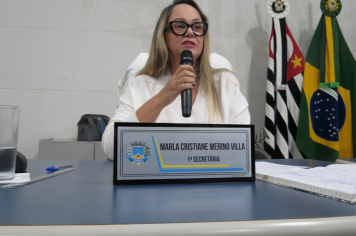 Foto - Sessão ordinária da Câmara Municipal de Echaporã do dia 1 de julho de 2025.