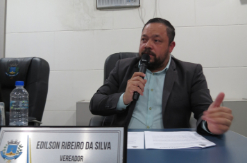 Foto - Sessão ordinária da Câmara Municipal de Echaporã do dia 19 de agosto de 2025.