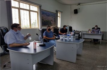 Foto - Reunião para ações contra o covid-19