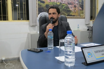 Foto - Sessão ordinária da Câmara Municipal de Echaporã do dia 4 de novembro de 2025.