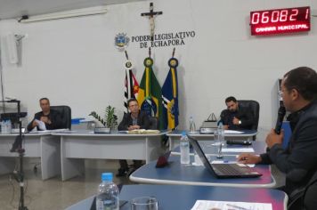 Foto - Sessão ordinária  da Câmara Municipal de Echaporã do dia 21 de maio de 2024