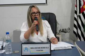 Foto - Sessão ordinária da Câmara Municipal de Echaporã do dia 7 de outubro de 2025.