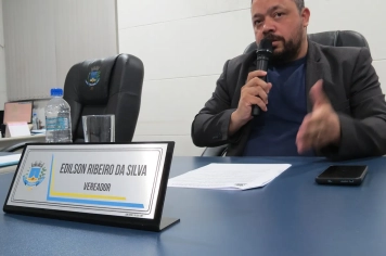 Foto - Sessão ordinária da Câmara Municipal de Echaporã de 18 de novembro de 2025.