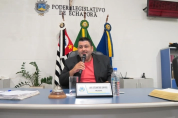 Foto - Sessão ordinária da Câmara Municipal de Echaporã de 18 de novembro de 2025.