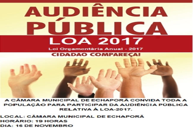 Audiência Pública - LOA 2017